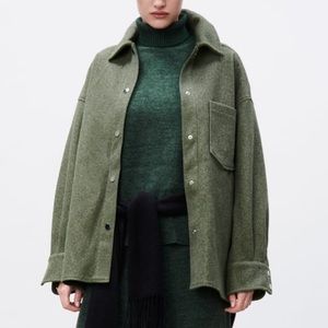 Zara Plush Shacket XS